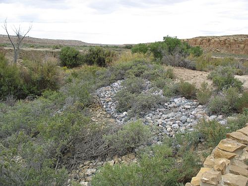 Modern Erosion-Control Measures in Chaco Wash at Pueblo del Arroyo