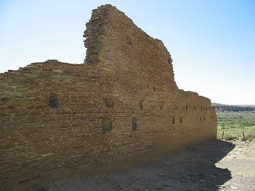 Back Wall of Hungo Pavi Showing Two Stories
