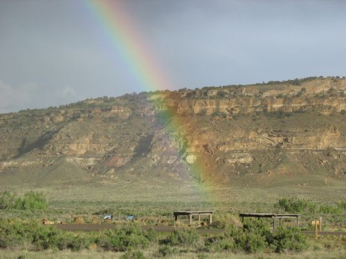 Rainbow at Fajada Butte Viewing Site