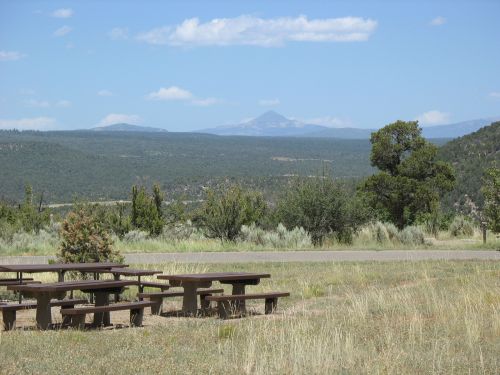 Picnic Tables at McPhee Campground, Site of 2009 Pecos Conference