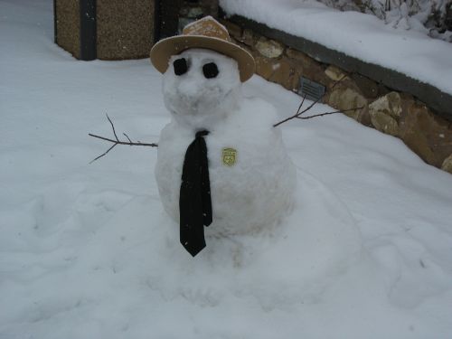 Snow Ranger at Chaco Visitor Center