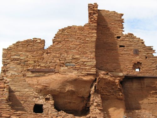 View of Wupatki Pueblo from the East, Showing Spurious Window in Room 44