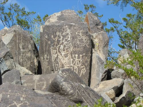 Complex Panels at Three Rivers Petroglyph Site
